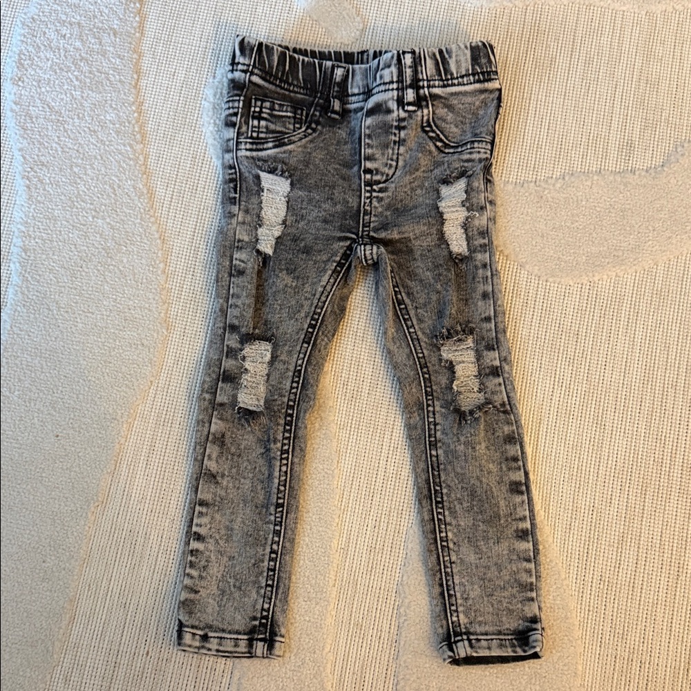 Lenox James Distressed Gray Jeans